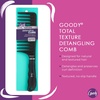 image:imageGOODY Total Texture Detangling Handle Comb Wide Spaced Teeth Preserve Curl Definition PainFree Hair Accessories for Women amp Girls Durable for Everyday and Professional Use BlackOne Size