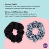 image:imageGoody Ouchless Forever Cotton Scrunchies 2 Ct Blue Stripes 3X Stronger DamageFree Hold Hair Scrunchies 16 Strand Inner Core Styling Accessories for Women amp Men For MediumThick HairBlack Dots