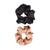 image:imageGoody Ouchless Forever Cotton Scrunchies 2 Ct Blue Stripes 3X Stronger DamageFree Hold Hair Scrunchies 16 Strand Inner Core Styling Accessories for Women amp Men For MediumThick HairSatin Neutral