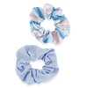 image:imageGoody Ouchless Forever Cotton Scrunchies 2 Ct Blue Stripes 3X Stronger DamageFree Hold Hair Scrunchies 16 Strand Inner Core Styling Accessories for Women amp Men For MediumThick HairBlue Stripes
