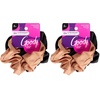 image:imageGoody Ouchless Forever Cotton Scrunchies 2 Ct Blue Stripes 3X Stronger DamageFree Hold Hair Scrunchies 16 Strand Inner Core Styling Accessories for Women amp Men For MediumThick HairSatin Neutral