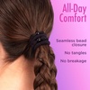 image:imageGoody Ouchless Forever Hair Elastics 10 Ct Brown amp Black 6MM DamageFree 3X Stronger Ties Retainable Shape 16 Strand Inner Core Styling Accessories for Women amp Men All Hair TypesNeon Rainbow