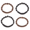 image:imageGoody Ouchless Forever Hair Elastics 10 Ct Brown amp Black 6MM DamageFree 3X Stronger Ties Retainable Shape 16 Strand Inner Core Styling Accessories for Women amp Men All Hair TypesBlackBrown