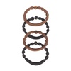 image:imageGoody Ouchless Forever Hair Elastics 10 Ct Brown amp Black 6MM DamageFree 3X Stronger Ties Retainable Shape 16 Strand Inner Core Styling Accessories for Women amp Men All Hair TypesNegroMarrn