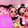 image:imageGoody Ouchless Womens Polyband Elastic Hair Tie 150 Count Black Fine Hair Accessories Style with Ease and Keep Your Hair Secured Perfect for Fun and Unique Hairstyles PainFreeClear