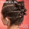 image:imageGoody Ouchless Womens Polyband Elastic Hair Tie 150 Count Black Fine Hair Accessories Style with Ease and Keep Your Hair Secured Perfect for Fun and Unique Hairstyles PainFreeBrown