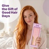 image:imageGoody Paddle Brush Pink Sparkle Bamboo Bristles for Ouchless Detangling Tackles Tangles Knots amp Frizz Use as a Detangler or Styling Brush For All Hair Types Gift for Women amp GirlsPink Sparkle