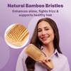 image:imageGoody Paddle Brush Pink Sparkle Bamboo Bristles for Ouchless Detangling Tackles Tangles Knots amp Frizz Use as a Detangler or Styling Brush For All Hair Types Gift for Women amp GirlsPink Sparkle