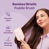 image:imageGoody Paddle Brush Pink Sparkle Bamboo Bristles for Ouchless Detangling Tackles Tangles Knots amp Frizz Use as a Detangler or Styling Brush For All Hair Types Gift for Women amp GirlsPink Sparkle