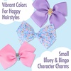 image:imageWet Brush Bluey amp Bingo Kids Midi Hair BrushLimited Edition Purple  Goody x Bluey amp Bingo Multicolor Bow Barrettes 3ct Blue Pink amp Purple  Hair Ponytailers in Bluey Character Pouch 10ct