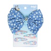 image:imageGoody x Bluey Multicolor Floral Bow Barrette and Snap Clips 5ct For All Hair Types SlideProof Hold