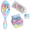 image:imageWet Brush Bluey amp Bingo Kids Midi Hair Brush Limited Edition Purple  Goody x Bluey Multicolor Satin Scrunchies 4ct  Multicolor Hair Polybands in Bluey Bingo amp Characters Pouch 300ct