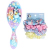 image:imageWet Brush Bluey amp Bingo Kids Midi Hair Brush Limited Edition Purple  Goody x Bluey Multicolor Satin Scrunchies 4ct For All Hair Types