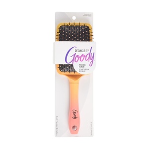 image:imageGoody Dream Paddle Brush For Thick Hair Detangler Brush with Flexible Bristles Tackle Tangles Knots amp Reduce Frizz Pink amp Orange OmbreYellowOrangePink