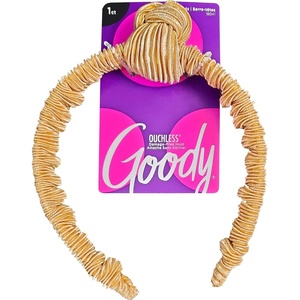 image:imageGoody Ouchless Shoestring Headbands 5 Ct Assorted Colors Stylish amp Lightweight Thin DamageFree Fabric Headbands for Women amp Men AllDay Comfort For All Occasions All Hair TypesGold