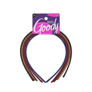 image:imageGoody Ouchless Shoestring Headbands 5 Ct Assorted Colors Stylish amp Lightweight Thin DamageFree Fabric Headbands for Women amp Men AllDay Comfort For All Occasions All Hair TypesAssorted Neutral
