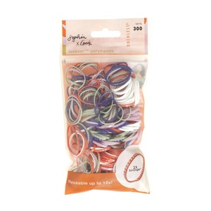 image:imageGoody Ouchless Womens Polyband Elastic Hair Tie 150 Count Black Fine Hair Accessories Style with Ease and Keep Your Hair Secured Perfect for Fun and Unique Hairstyles PainFreeSophia Yeshi