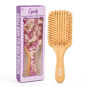 image:imageGoody Paddle Brush Pink Sparkle Bamboo Bristles for Ouchless Detangling Tackles Tangles Knots amp Frizz Use as a Detangler or Styling Brush For All Hair Types Gift for Women amp GirlsPink Floral