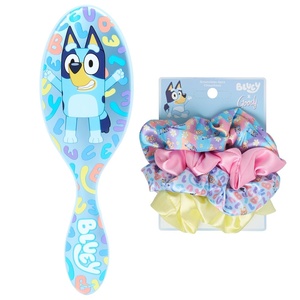 image:imageWet Brush Bluey Kids Midi Hair Brush Limited Edition Orange  Goody x Bluey Multicolor Satin Scrunchies 4ct For All Hair Types