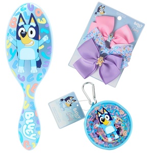 image:imageWet Brush Bluey Kids Midi Hair Brush Limited Edition Orange  Goody x Bluey amp Bingo Multicolor Bow Barrettes 3ct  Multicolor Hair Ponytailers in Bluey Character Pouch 10ct