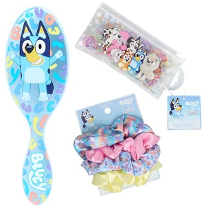 image:imageWet Brush Bluey Kids Midi Hair BrushLimited Edition Orange  Goody x Bluey Multicolor Satin Scrunchies 4ct  Multicolor Hair Polybands in Bluey Bingo amp Characters Pouch 300ct For All Hair Types