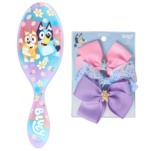 image:imageWet Brush Bluey amp Bingo Kids Midi Hair Brush Limited Edition Purple  Goody x Bluey amp Bingo Multicolor Bow Barrettes 3ct For All Hair Types SlideProof Hold Blue Pink amp Purple