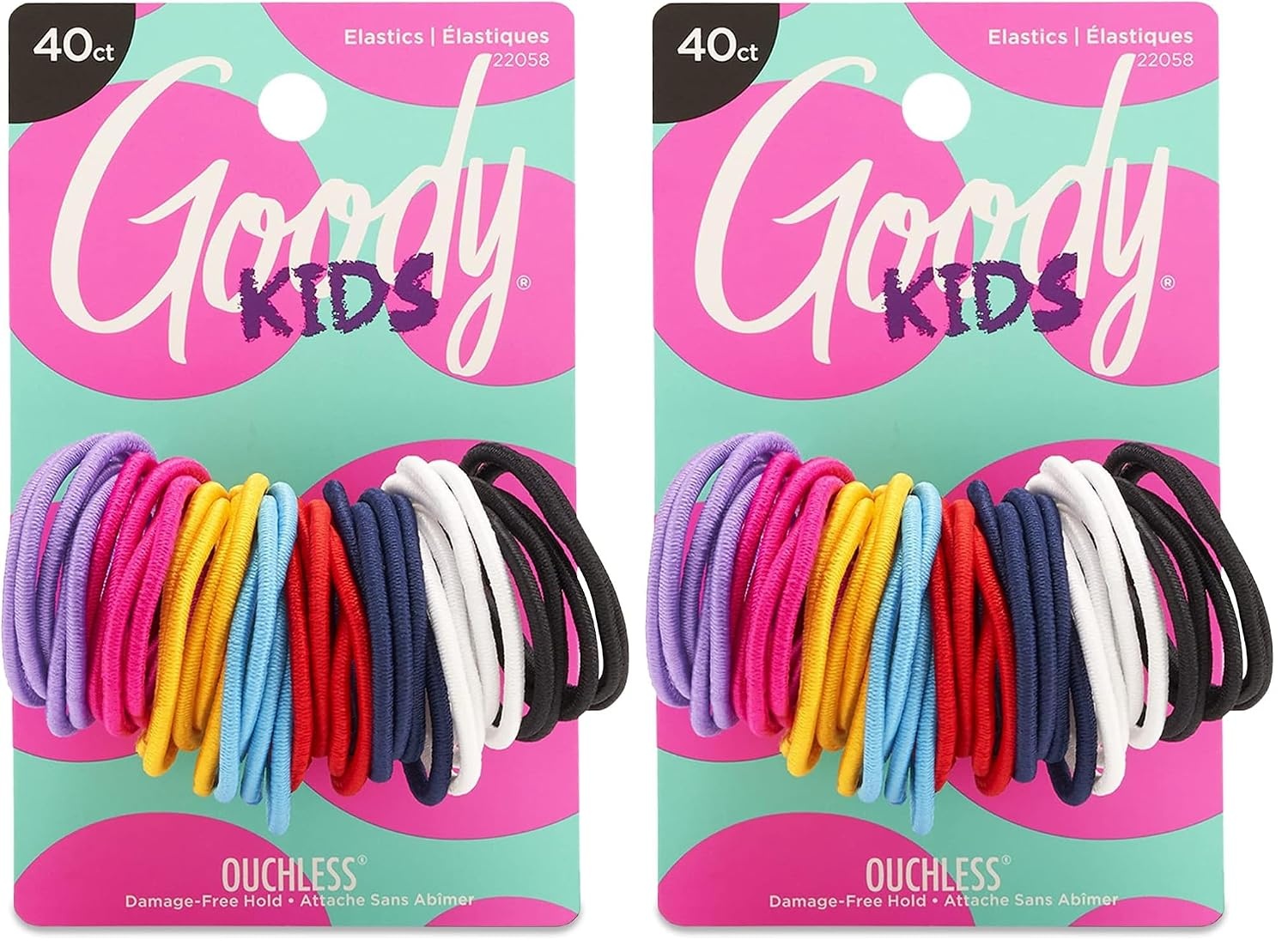 image:imageGoody Kids Ouchless Elastic Hair Ties 60 Ct Assorted Colors PainFreeAssorted Colors