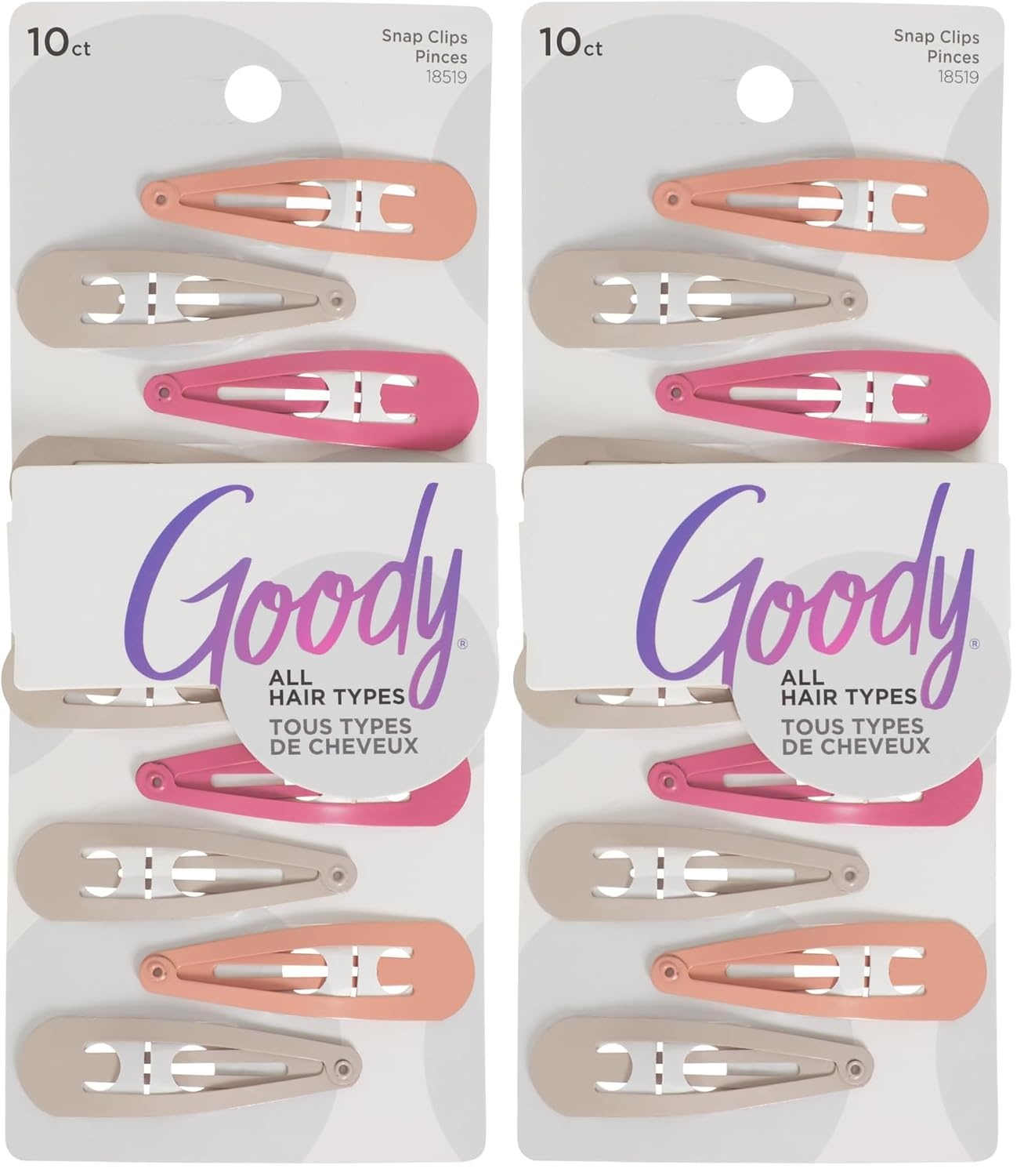 image:imageGoody Snap amp Go Metal Contour Clips 10 Count Warm Tones Snap Clips Suitable for All Hair Types PainFree Hair Accessories for Women Men and Kids All Day ComfortWarm Tones