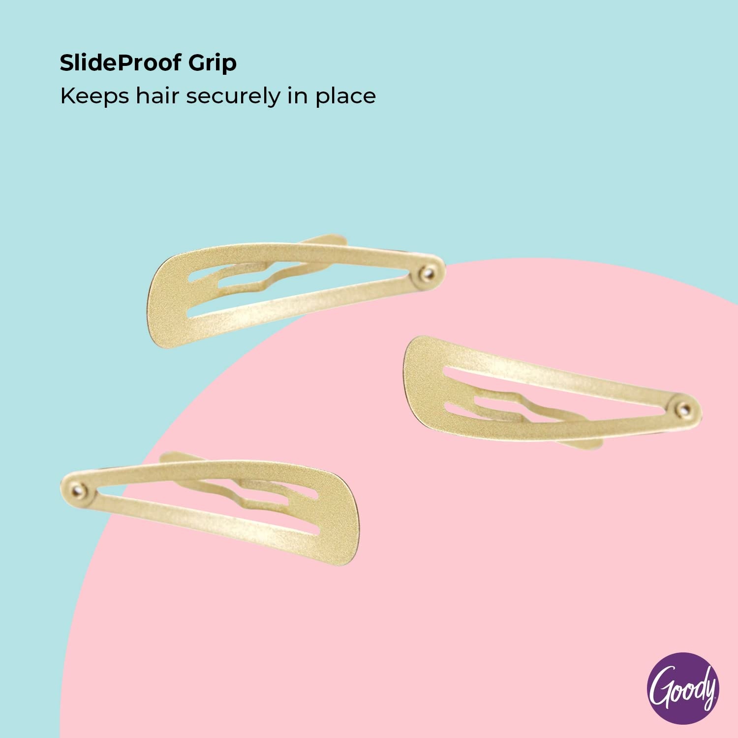 image:imageGoody Snap amp Go Metal Contour Clips 6 Count Brunette Snap Clips Suitable for All Hair Types PainFree Hair Accessories for Women Men and Kids All Day ComfortBlonde