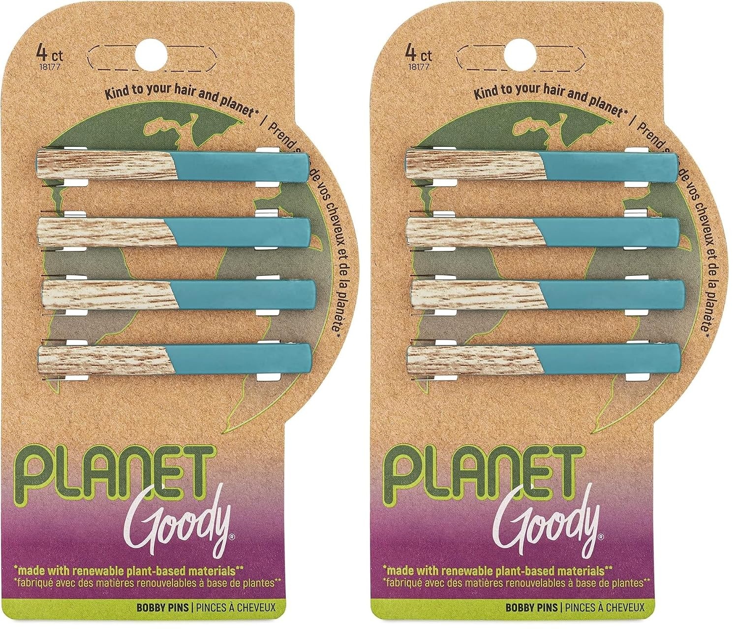 image:imagePlanet Goody Bobby Pins  Maroon  Slideproof Bobbies to Style With Ease  Hair Accessories for Men Women Boys amp Girls  For All Hair Types  Bound Plastic 4 Count Pack of 1BLUE