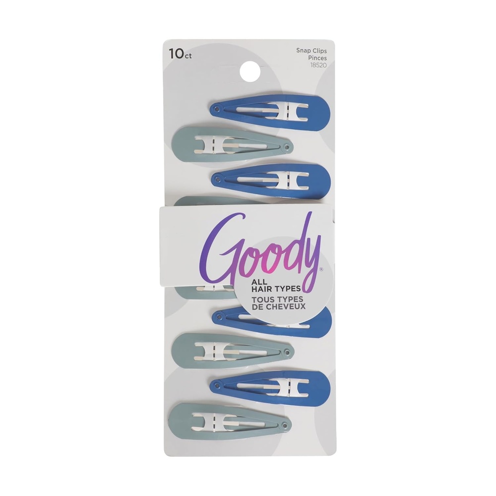 image:imageGoody Snap amp Go Metal Contour Clips 10 Count Warm Tones Snap Clips Suitable for All Hair Types PainFree Hair Accessories for Women Men and Kids All Day ComfortCool Tones