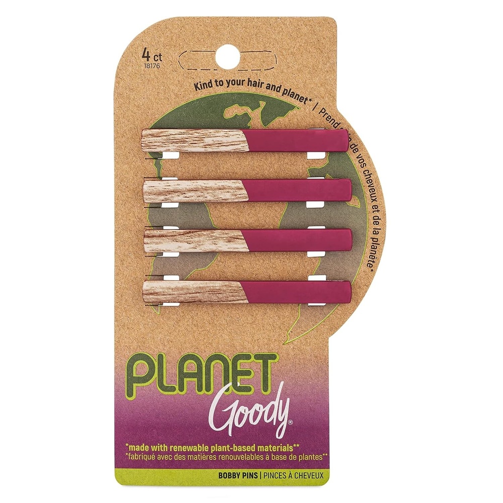 image:imagePlanet Goody Bobby Pins  Maroon  Slideproof Bobbies to Style With Ease  Hair Accessories for Men Women Boys amp Girls  For All Hair Types  Bound Plastic 4 Count Pack of 1MAROON