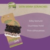 image:imageGOODY Planet Ouchless Satin Skinny Scrunchies 5ct BlackCreamand BlushBlack  Cream  Blush