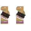image:imageGOODY Planet Ouchless Satin Skinny Scrunchies 5ct BlackCreamand BlushBlack  Cream  Blush