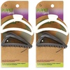 image:imageGOODY Planet SlideProof Claw Clips 2ct Blush and RustBlack