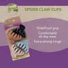 image:imageGOODY Planet Spider Claw Hair Clip 4Count  Assorted Bright Colors  Medium to Long Hair  Longlasting amp Will Not Slip  PainFree Hair Accessories for Women Men Boys amp Girls  All Hair TypesSpider Claw Clip 4 Ct Neutral