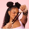 image:imageGoody ComfortFlex Seamless Thick Hair Elastics Brown No Slip Grip Ouchless Ties with All Day Gentle Hold Ponytail Holders for DamageFree Styling 8 Count Pack of 3Black