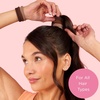 image:imageGoody ComfortFlex Seamless Thick Hair Elastics Brown No Slip Grip Ouchless Ties with All Day Gentle Hold Ponytail Holders for DamageFree Styling 8 Count Pack of 3Blonde