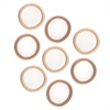 image:imageGoody ComfortFlex Seamless Thick Hair Elastics Brown No Slip Grip Ouchless Ties with All Day Gentle Hold Ponytail Holders for DamageFree Styling 8 Count Pack of 3Blonde
