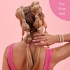 image:imageGoody ComfortFlex Seamless Thick Hair Elastics Brown No Slip Grip Ouchless Ties with All Day Gentle Hold Ponytail Holders for DamageFree Styling 8 Count Pack of 3Blonde