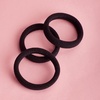image:imageGoody ComfortFlex Seamless Thick Hair Elastics Brown No Slip Grip Ouchless Ties with All Day Gentle Hold Ponytail Holders for DamageFree Styling 8 Count Pack of 3Black