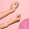 image:imageGoody ComfortFlex Seamless Thick Hair Elastics Brown No Slip Grip Ouchless Ties with All Day Gentle Hold Ponytail Holders for DamageFree Styling 8 Count Pack of 3Blonde