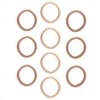 image:imageGoody ComfortFlex Seamless Thick Hair Elastics Brown No Slip Grip Ouchless Ties with All Day Gentle Hold Ponytail Holders for DamageFree Styling 8 Count Pack of 3Blonde