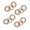 image:imageGoody ComfortFlex Seamless Thick Hair Elastics Brown No Slip Grip Ouchless Ties with All Day Gentle Hold Ponytail Holders for DamageFree Styling 8 Count Pack of 3Blonde