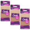image:imageGoody ComfortFlex Seamless Thick Hair Elastics Brown No Slip Grip Ouchless Ties with All Day Gentle Hold Ponytail Holders for DamageFree Styling 8 Count Pack of 3Blonde