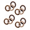 image:imageGoody ComfortFlex Seamless Thick Hair Elastics Brown No Slip Grip Ouchless Ties with All Day Gentle Hold Ponytail Holders for DamageFree Styling 8 Count Pack of 3Brown