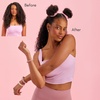 image:imageGoody ComfortFlex Seamless Thick Hair Elastics Brown No Slip Grip Ouchless Ties with All Day Gentle Hold Ponytail Holders for DamageFree Styling 8 Count Pack of 3Blonde