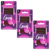 image:imageGoody ComfortFlex Seamless Thick Hair Elastics Brown No Slip Grip Ouchless Ties with All Day Gentle Hold Ponytail Holders for DamageFree Styling 8 Count Pack of 3Brown