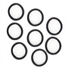 image:imageGoody ComfortFlex Seamless Thick Hair Elastics Brown No Slip Grip Ouchless Ties with All Day Gentle Hold Ponytail Holders for DamageFree Styling 8 Count Pack of 3Black