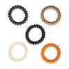 image:imageGoody Dentless Spiral Hair Ties Hair Coils  5 Ct Neutral Tones Phone Cord Hair Ties Secure Hold Jelly Bands for All Occasions Hair Accessories for Women amp Men For MediumThick HairNEUTRAL